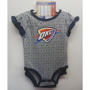 NWT NBA OKC Thunder Creeper Onesies (2 pc set) l Size: 6-9 Month